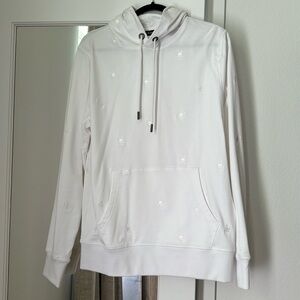 White embroidered Psycho Bunny Hoodie